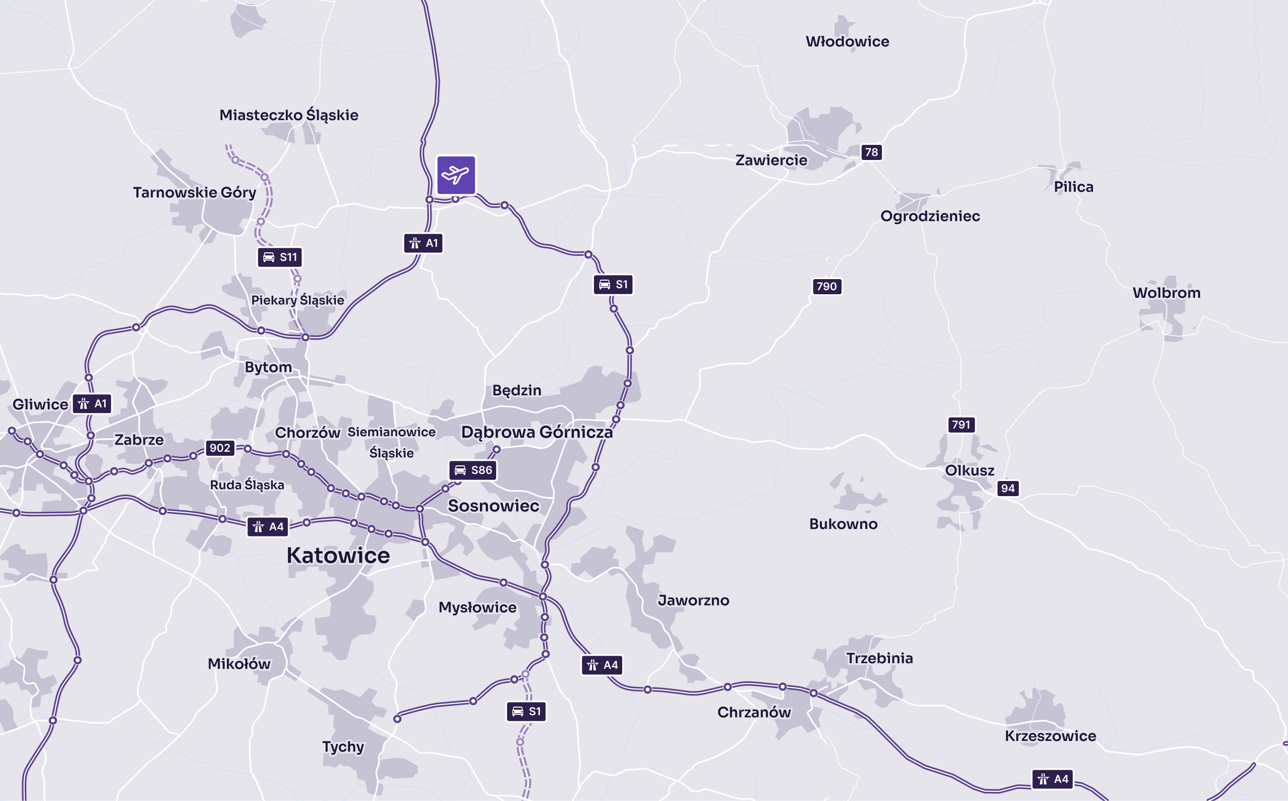 Mapa lokalizacji QTH BTO Portwest Dąbrowa