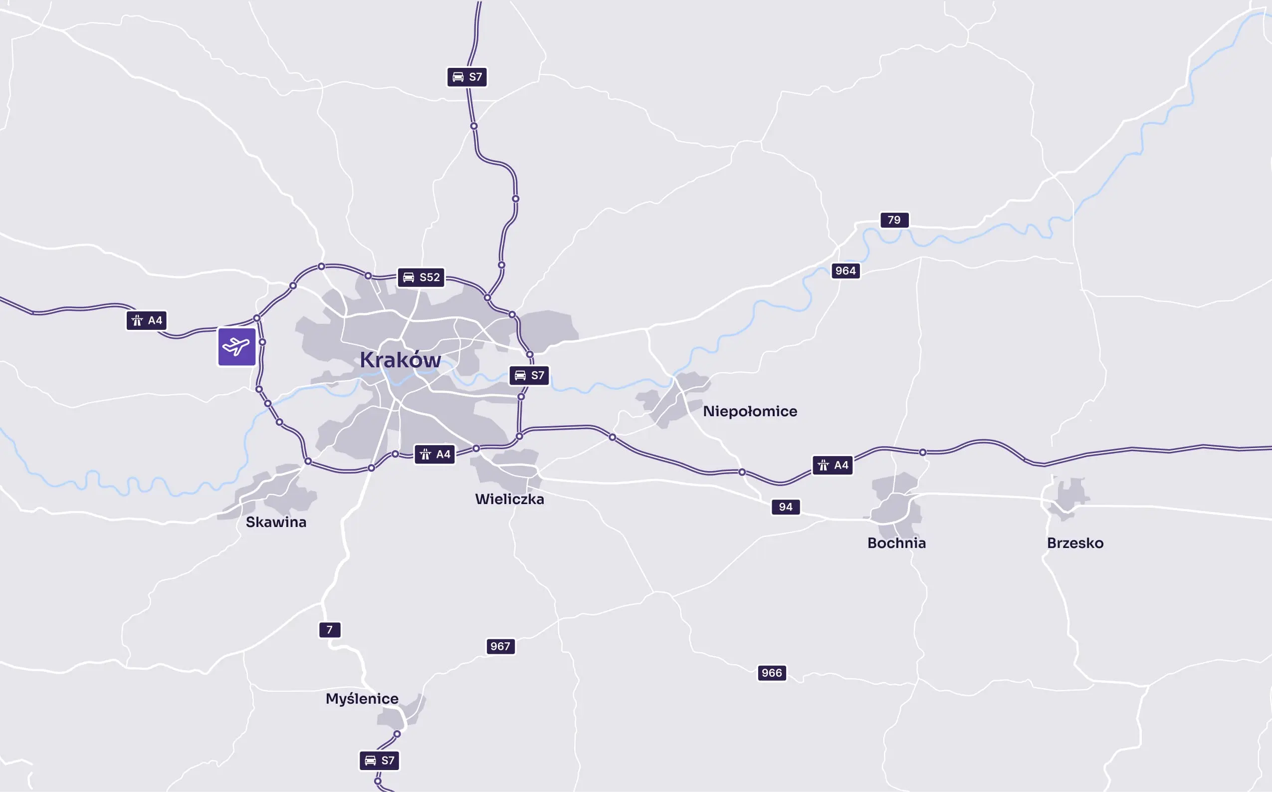 Mapa lokalizacji QTH Park Kraków East